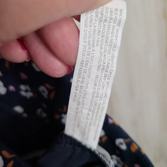 Eloquii Navy Blue Floral Casual Pants Ladies Size 16 - Picture 13 of 14